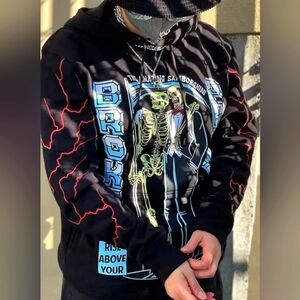 Graphic Black Hoodie